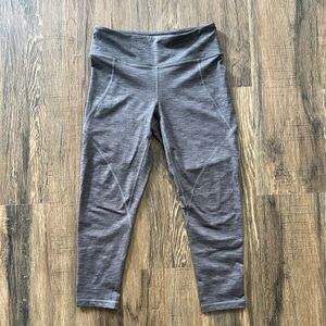 Gray High-Waisted Leggings